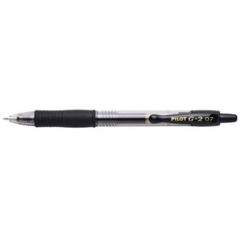 STYLO ROLLER RETRACTABLE A ENCRE GEL G2 0.7mm NOIR "PILOT" REF: BL-G2-7-B