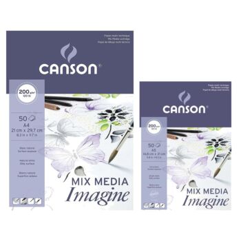 BLOC 50 FL IMAGINE 200G BLANC "CANSON"