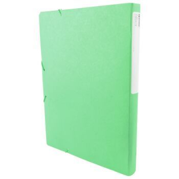 BOITE CLASSEMENT DOS 25MM CARTON 450G AVEC ELASTIQUE VERT "TECHNO" REF: 9366