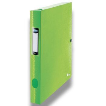 BOITE DE CLASSEMENT ART 24x32 DOS 40mm POLYPROPILINE OPAQUE VERT "ELBA" REF: 400060036