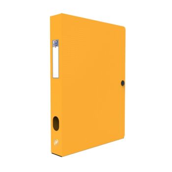 BOITE DE CLASSEMENT MEMHPIS STYLE 24x32 DOS 40mm POLYPROPILINE OPAQUE ORANGE "ELBA" REF: 100200131