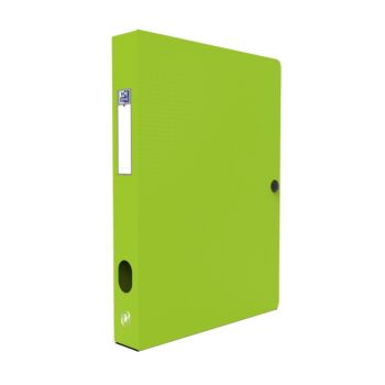 BOITE DE CLASSEMENT MEMHPIS STYLE 24x32 DOS 40mm POLYPROPILINE OPAQUE VERT "ELBA" REF: 100200131