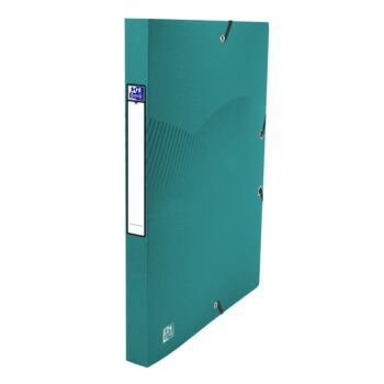 BOITE DE CLASSEMENT OSMOSE 24x32 DOS 25mm POLYPROPILINE OPAQUE VERT TURQUOISE "ELBA" REF: 400105016