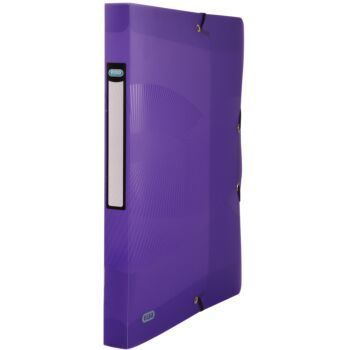 BOITE DE CLASSEMENT OSMOSE 24x32 DOS 25mm POLYPROPILINE TRANSLUSIDE VIOLET "ELBA" REF: 400105016