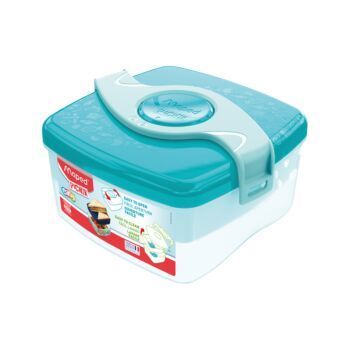 BOÎTE À DÉJEUNER TURQUOISE ORIGINS "MAPED" REF: 870102