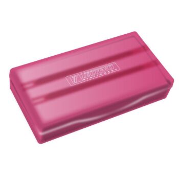 BROSSE ECOLIER AVEC COMPARTIMENT DE CRAIE OU CARTOUCHE ROSE "TECHNO" REF: 3101