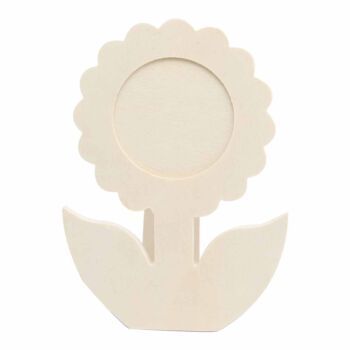 CADRE PHOTO FORME FLEUR 13,5 x 18,5 x 1cm EN BOIS "TECHNO" REF: 6333
