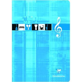 CAHIER DE MUSIC & CHANT PIQURE 96 PAGES A4 90g "CLAIREFONTAINE" REF:3134C
