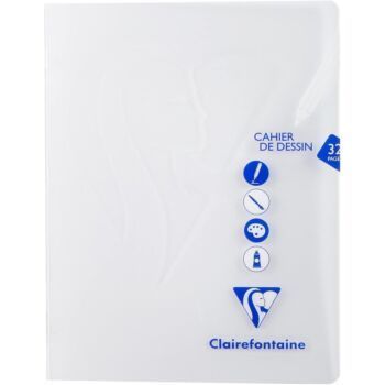 CAHIER MIMESYS DE DESSIN 32 PAGES 170X220mm 125g UNI EN POLYPRO "CLAIREFONTAINE" REF:303780C
