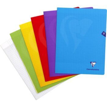CAHIER MIMESYS PIQURE 48 PAGES 240X320mm 90g SEYES EN POLYPRO "CLAIREFONTAINE" REF:303311C