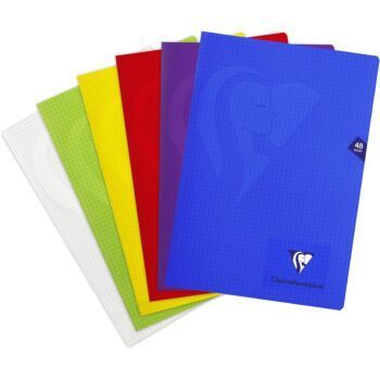 CAHIER MIMESYS PIQURE 48 PAGES 240X320mm 90g 5X5 EN POLYPRO "CLAIREFONTAINE" REF:303312C