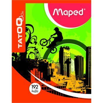 CAHIER PIQUE 17cmx22cm SEYES 70g 192 PAGES "MAPED" REF: 9044
