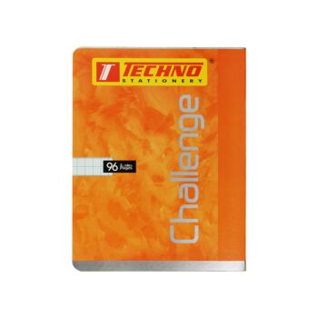 CAHIER PIQUE CHALLENGE ORANGE 96P 17x22 cm SEYES 70g "TECHNO" REF: 9810