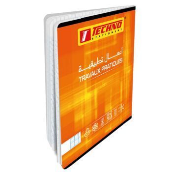 CAHIER PIQUE TP 96P 17 x 22 cm SEYES 70 g "TECHNO" REF: 9814