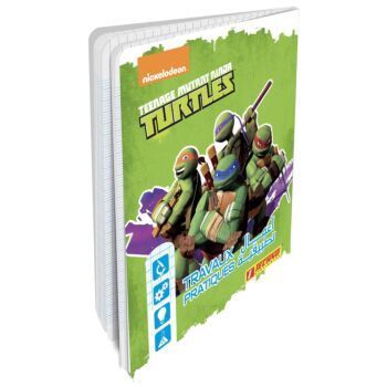 CAHIER PIQUE TP 96P 17X22 CM SEYES 70G TURTLES "TECHNO" REF: 9442
