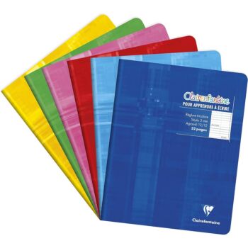 CAHIER D'ECRITURE PIQURE 32 PAGES 170X220mm 90g SEYES 3mm "CLAIREFONTAINE" REF:3796C