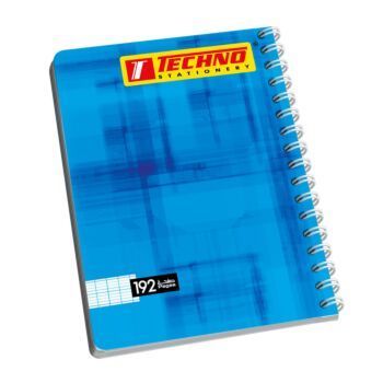 CAHIER SPIRALE 192P 17 x 22 cm SEYES 70g "TECHNO" REF: 9817