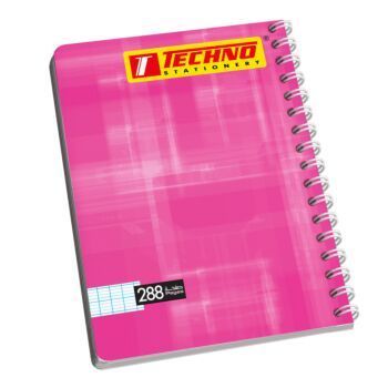 CAHIER SPIRALE 288P 17 x 22 cm SEYES 70g &quot;TECHNO&quot; REF: 9818