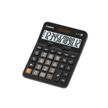 CALCULATRICE DE BUREAU 129x175.5 mm "CASIO" REF: DX-12B-BK-W-DC