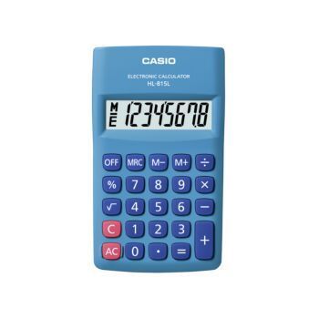 CALCULATRICE DE POCHE BLEU "CASIO" REF: HL-815L-BU-S-DP