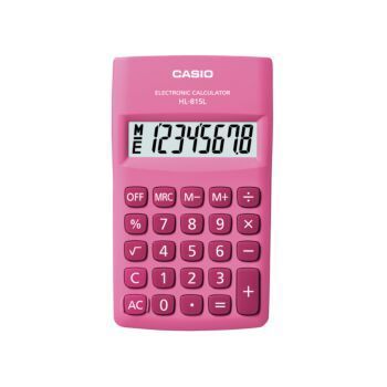 CALCULATRICE DE POCHE ROSE "CASIO" REF: HL-815L-PK-S-DP
