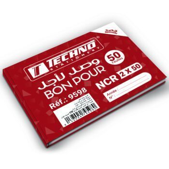 CARNET BON POUR NCR 50x2 60g "TECHNO" REF: 9598