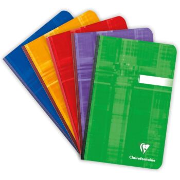 CARNET BROCHURE 192 PAGES 110X170mm 90g 5X5 "CLAIREFONTAINE" REF:69602C