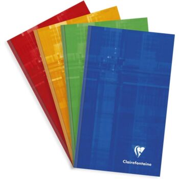 CARNET BROCHURE REMBORDEE 192 PAGES 110X170mm 90g 5X5 "CLAIREFONTAINE" REF:69502C