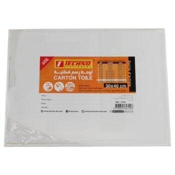 CARTON TOILE 280g EN COTON 30x40cm &quot;TECHNO&quot; REF: 4724
