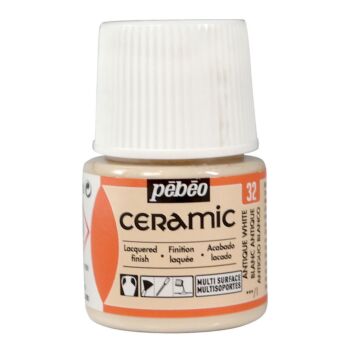 CERAMIC FLACON 45ml BLANC ANTIQUE "PEBEO" REF: 25032