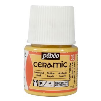 CERAMIC FLACON 45ml JAUNE CLAIR "PEBEO" REF: 25033