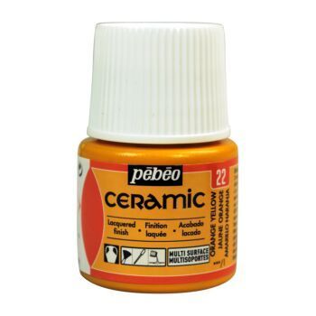 CERAMIC FLACON 45ml JAUNE ORANGE "PEBEO" REF: 25022