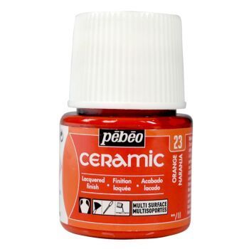 CERAMIC FLACON 45ml ORANGE "PEBEO" REF: 25023