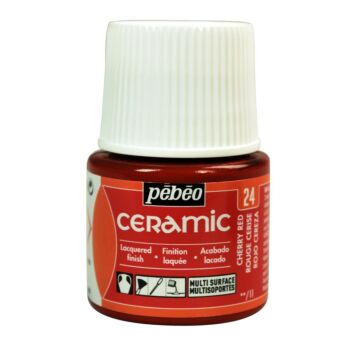CERAMIC FLACON 45ml ROUGE CERISE "PEBEO" REF: 25024