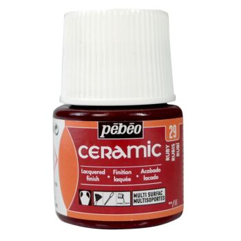 CERAMIC FLACON 45ml RUBIS "PEBEO" REF: 25029