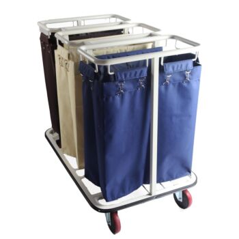CHARIOT A LINGE 03 COMPARTIMENTS TECHNO REF: 8027