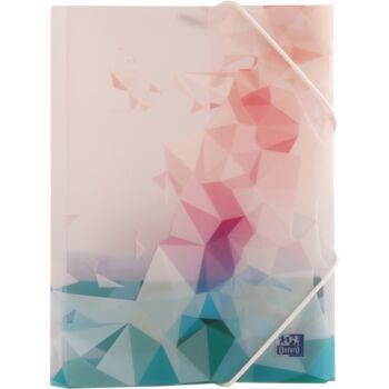 CHEMISE A RABAT ELAS GRAPHIK A6 POLYPROPILINE TRANSLUSIDE IMPREME ROSE "ELBA" REF: 100201271