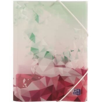 CHEMISE A RABAT ELAS GRAPHIK A6 POLYPROPILINE TRANSLUSIDE IMPREMEE VERT "ELBA" REF: 100201271
