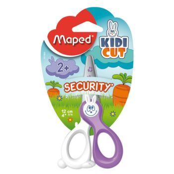 CISEAUX D'APPRENTISSAGE 12cm KIDIKUT SOUS BLISTER VIOLET "MAPED" REF: 037800