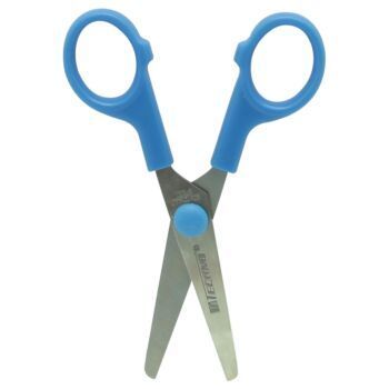 CISEAUX ECOLIER 12 CM BLEU "TECHNO" REF: 3306