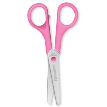 CISEAUX ECOLIER 13cm ROSE "TECHNO" REF: 3307