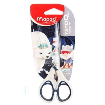 CISEAUX ECOLIER 13CM TATOO SOUS BLISTER VIKING "MAPED" REF: 580020