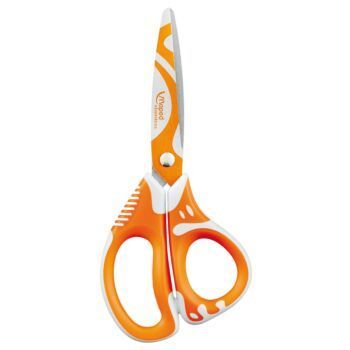 CISEAUX ECOLIER ZENOA FIT 13cm ORANGE "MAPED" REF: 670112