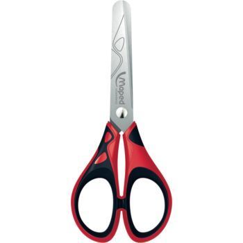 CISEAUX ESSENTIALS SOFT 13cm ROUGE & NOIR "MAPED" REF: 464412