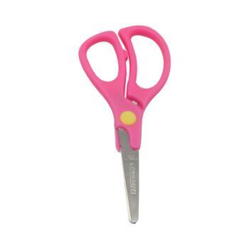 CISEAUX SCOLAIRE 12.7 cm AGILE ANNEAUX ROSE "TECHNO" REF: 7072