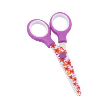 CISEAUX SCOLAIRE 13 cm COAST ANNEAUX VIOLET "TECHNO" REF: 7064