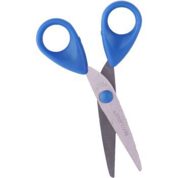 CISEAUX SCOLAIRE 13.2cm BLEU "TECHNO" REF: 4661