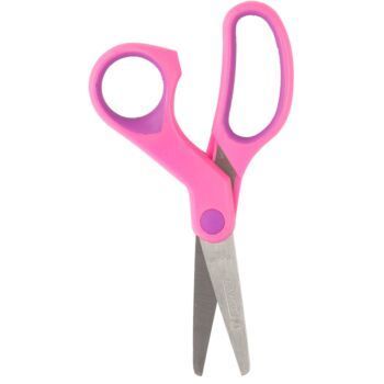 CISEAUX SCOLAIRE 13.2cm ROSE "TECHNO" REF: 4662