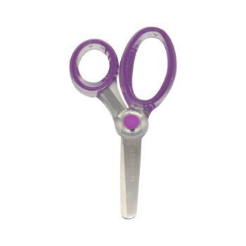 CISEAUX SCOLAIRE 13.3 cm BLOOM ANNEAUX VIOLET "TECHNO" REF: 7069