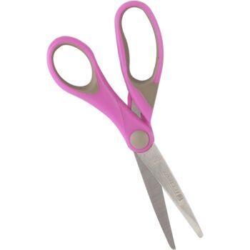 CISEAUX SCOLAIRE 13.4cm ROSE "TECHNO" REF: 4663